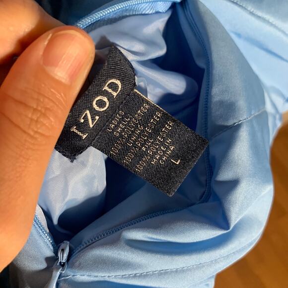 IZOD Women's Puffer Winter Blue Vest Size L - Picture 9 of 11